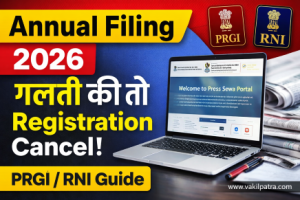 Annual Filing of Newspaper 2026 | PRGI RNI Press Sewa Guide