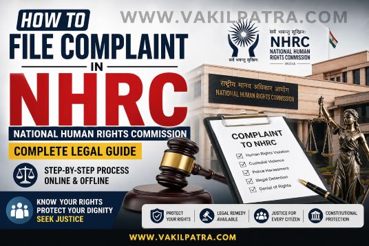 National Human Rights Commission complaint filing process in India step-by-step legal guide