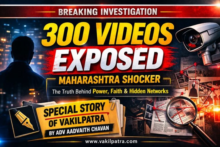 Maharashtra scandal 300 videos exposed investigation by Vakilpatra Adv Aadvaith Chavan