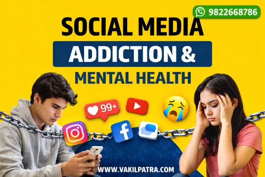 Social Media Addiction and Mental Health effects on young people causing anxiety and stress